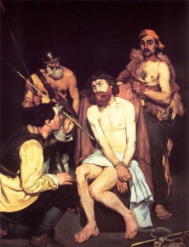 エドゥアール・マネ Painting - 兵士たちに嘲笑されるイエス 写実主義 印象派 エドゥアール・マネ